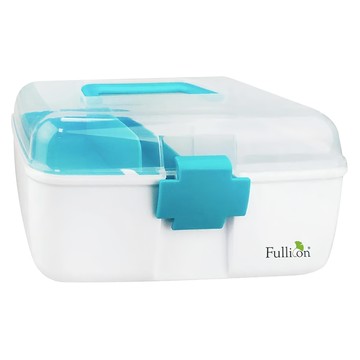 Fullicon 保健醫藥箱 多格分層設計 活動式層板 透明上蓋 7公升  1個