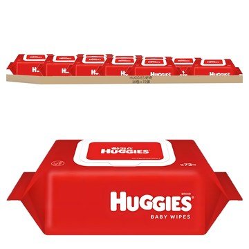 HUGGIES 好奇 寶寶濕紙巾 掀蓋式  10包  72張
