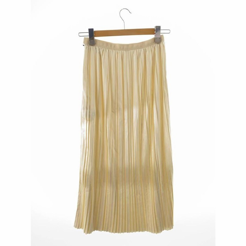 STUNNING LURE◇レザーライクサテンプリーツスカート/ロングスカート/1  