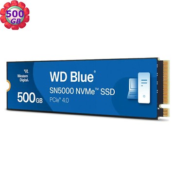 WD BLUE SN5000 500GB PCIE 4 2280 Nvme PCIE SSD WDS500G4B0E 公司貨｜滿額領券最高現折$220