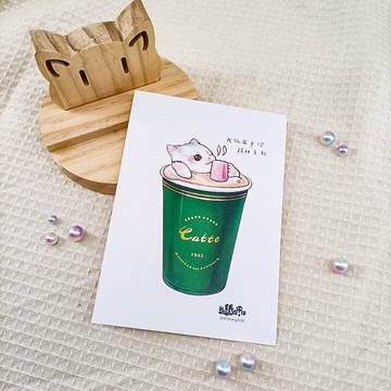 ME183-b07_我紙在乎你百喵萌(提神系列)明信片_postcard