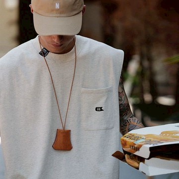 夏季寬版男士休閒口袋背心