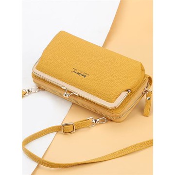 手機包迷你小包包2025新款網紅斜挎包秋季小清新夾扣裝手機小挎包