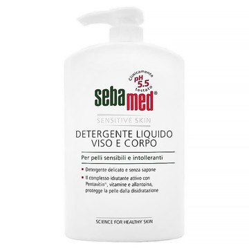 施巴 pH5.5 潔膚露 無皂鹼配方 溫和清潔不緊繃 洗臉和沐浴雙重用途  1L  1瓶