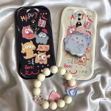 適用OPPOA9X手機殼新款a9卡通怪獸支架PCEM00硅膠保護套PCET00可愛手鏈創意男女款氣囊防摔殼個性網紅學生潮