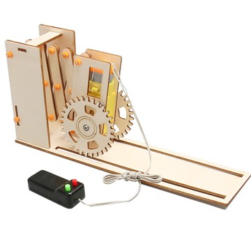 🌈「探夢科學」DIY電動道閘科技小製作電動伸縮門國中國小實驗套盒STEAM禮物