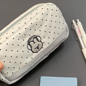 🦀 韓系ins 🦀波點清新ins小貓痛包多層大容量收納袋學生可愛慵懶風耐髒