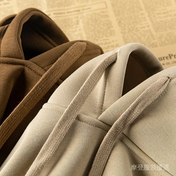 ✨ 新春新品 ✨ 大地色係 600g 重磅 冬季 加絨 加厚 連帽 衛衣 純色 日係 復古 休閒 帽衫 男女 H1KZ