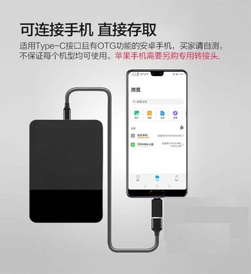 【新品上市】【】適用全新/威騰電子  移動高速手機盤.寸便攜外