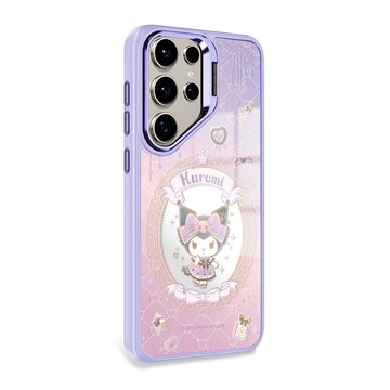 三麗鷗S25/S24/S23軍規防摔合金框隱形立架鏡面磁吸殼-魔鏡酷洛米