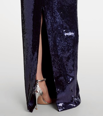 Rebecca Vallance Cressida puff-sleve sequined gown