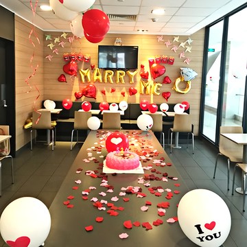 生活King 套餐豪華版求婚浪漫氣球 金色字母MARRY ME 紅心氣球 I LOVE YOU  多色  1組