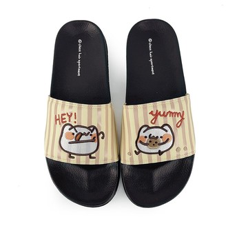 Paidal x 胸毛公寓-野生喵喵怪 偷吃我的餅乾一片式運動拖鞋-男款