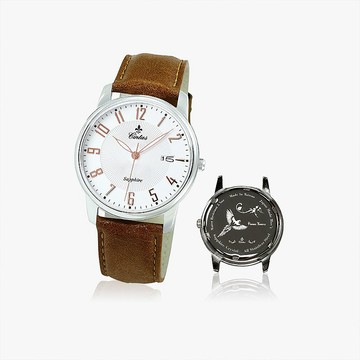 【Cintas Watch】37.5 mm 8206 MS 鋼色(底蓋設計訂製)