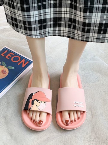 個性外穿女拖鞋踩屎感2021夏季少女可愛一字拖網紅小清新孕婦涼拖