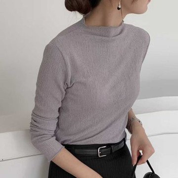 正韓女上衣 萊卡長袖T恤ATM1092-創翊韓都