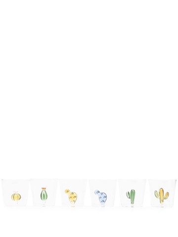 Ichendorf Milano - Desert Plant 6pc glass set - unisex - glass - One Size - Blue