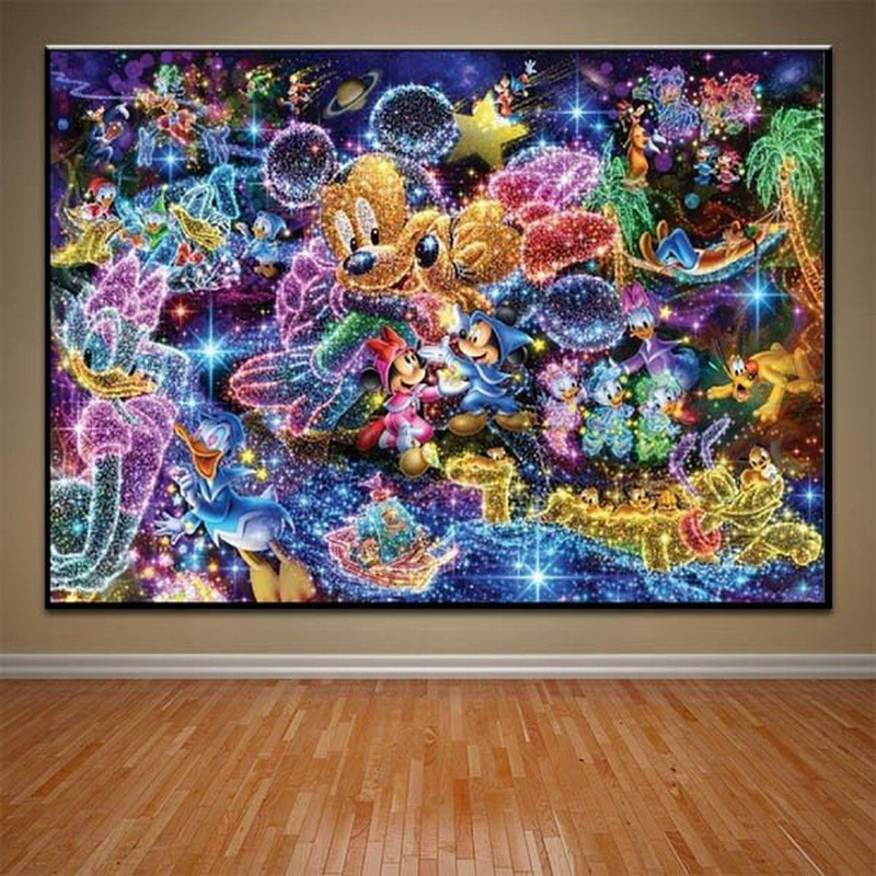 上級者向け フル ダイヤモンド刺繍 キット ビーズ刺繍 ミッキー ディズニー エレクトリカルパレード モザイクアート パズルアート リハビリ 趣味 絵画 通販 Lineポイント最大get Lineショッピング