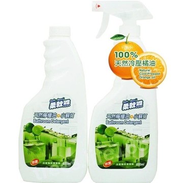 【家得適】台灣柔軟熊 天然檸檬油+小蘇打/600ml浴室清潔劑(1+1) x3組入