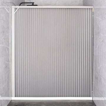 衛生間浴室伸縮可調節折疊隱形浴簾防水防霉免打孔推拉簡約隔斷簾