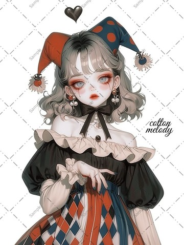 original sticker no.1251 人物貼紙 原創貼紙 人物貼紙 女孩貼紙 原創人物貼紙