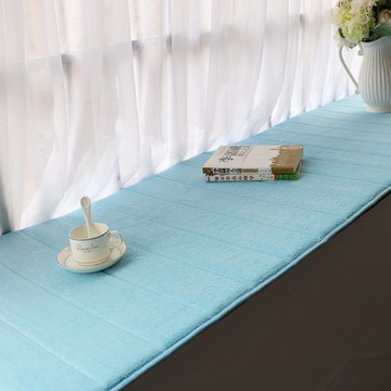 珊瑚絨防滑飄窗墊定做加厚記憶海綿窗臺墊子榻榻米毛絨坐墊陽臺墊