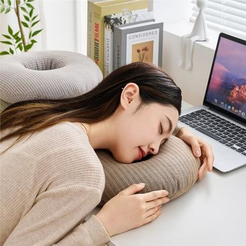 純棉蕎麥殼兒童午睡枕小學生專用趴睡枕教室高中生全棉枕頭便攜式