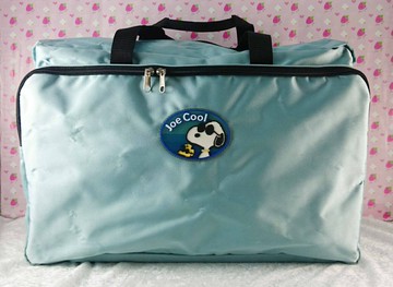 【震撼精品百貨】史奴比Peanuts Snoopy  手提背包 藍 中 日本製 震撼日式精品百貨