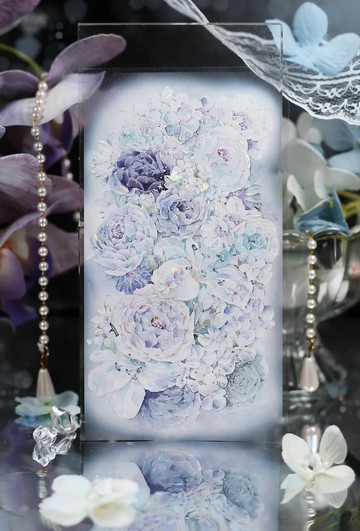 淺夢 靜かに息づく 花の夢 PET 和紙膠帶 貝殼光 10米卷