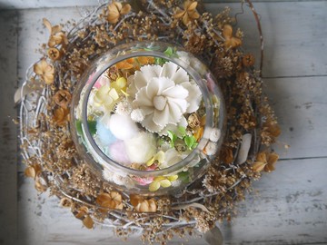 春舞泡泡 透明玻璃圓球.乾燥花生日禮物.情人節最佳選擇