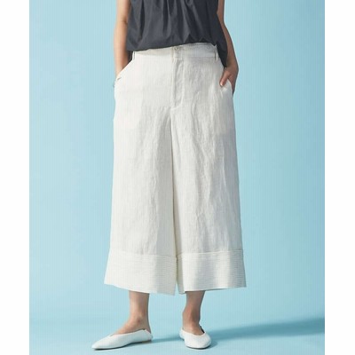 リネンストライプパンツ レディース ベージュ Rouge Vif La Cle 通販 Lineポイント最大get Lineショッピング