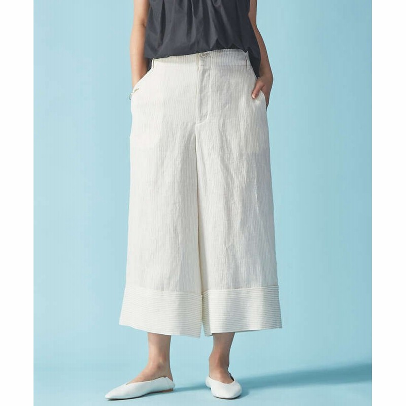 リネンストライプパンツ レディース ベージュ Rouge Vif La Cle 通販 Lineポイント最大get Lineショッピング