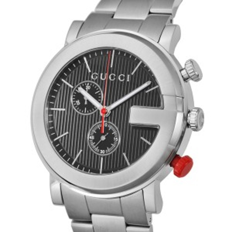 グッチ GUCCI Gクロノ クオーツ メンズ 腕時計 YA101361 ブラック