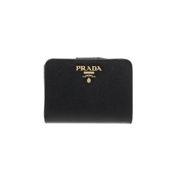 PRADA 1ML018 SAFFIANO 耐刮皮革短款錢包短夾