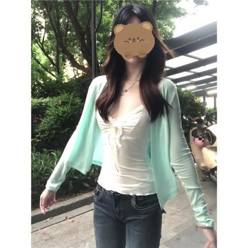 韓系吊帶上衣女辣妹緊身顯瘦v領無袖百搭背心休閑上衣罩衫兩件套