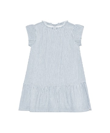 藍灰條紋無袖洋裝86cm