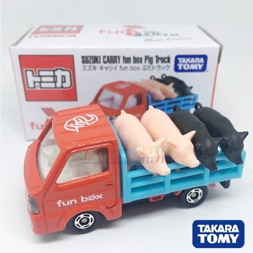 『 單位日貨 』 限定 會場限定車 多美 TOMICA 載豬車 fun box 小車 合金 收藏 擺設