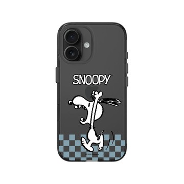 iPhone 16 Clear (相機按鈕) 酷墨灰 - 史努比 Snoopy - 吶喊