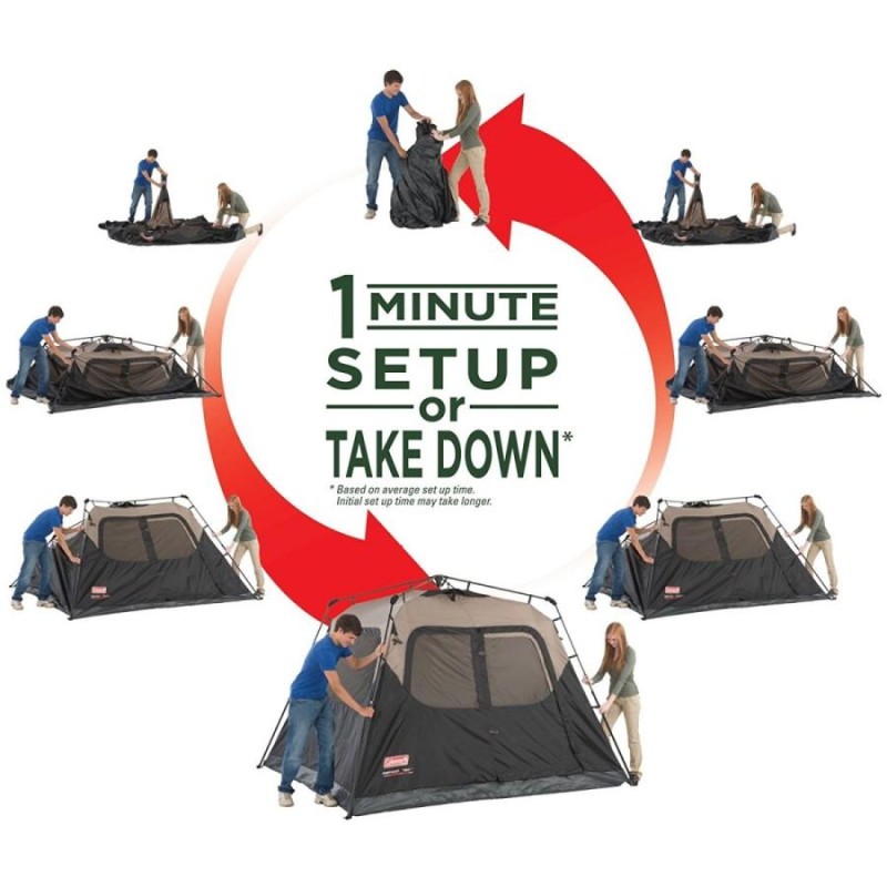 コールマン 6人用 インスタントテント Coleman 6-Person Instant Tent | LINEショッピング