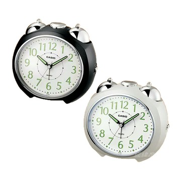 CASIO 卡西歐 圓弧流線型數字指針鬧鐘(黑、白) /個 TQ-369【APP滿額下單4%點數(單一帳號最高1000點)】7/31止