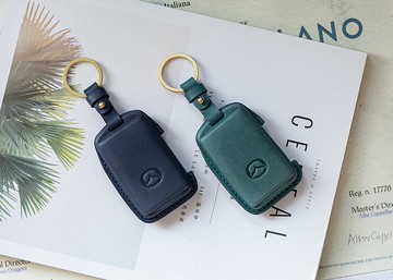 MAZDA馬自達汽車植鞣皮燙金鑰匙套/CX5/CX30/Mazda3