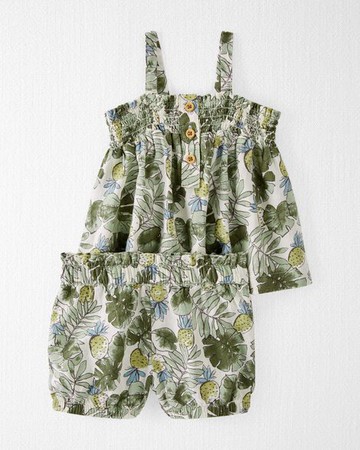 Baby Tropical Print LENZING™ ECOVERO™ Sun Set