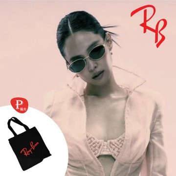 【RayBan 雷朋】Jennie 代言款 時尚偏光太陽眼鏡 RB3774D 001/9A 墨綠偏光鏡片 公司貨(搭贈RAY BAN托特包)