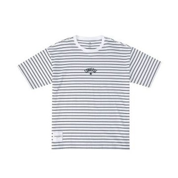 Converse Stripe Logo Tee Egret 短袖 男款 白黑色 條紋 休閒 T恤 UCJ690-W2Y