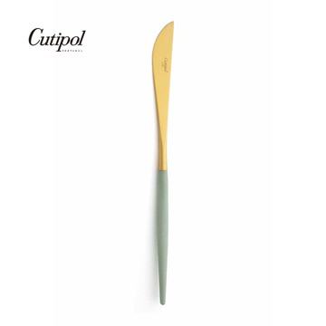 葡萄牙 Cutipol GOA系列21.5cm主餐刀 (青玉金)