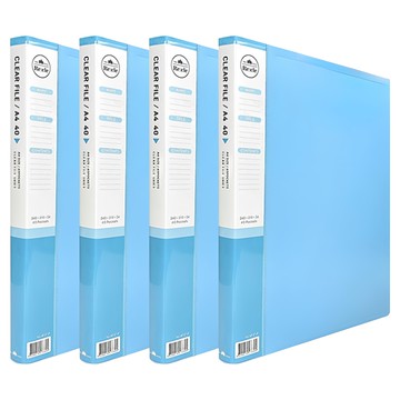 Heemangfile Recle A4文件夾40頁  淺藍色  4本