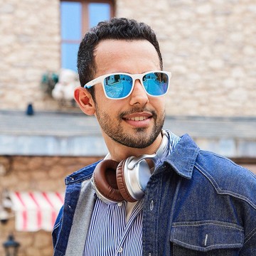 SunWave 休閒偏光太陽眼鏡 | UV400 冰川白