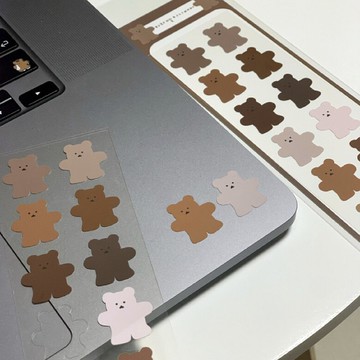 韓國文創 Chanibear 貼紙 - 焦糖色 可愛貼紙
