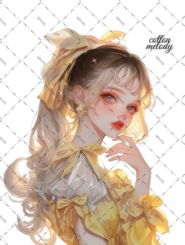 original sticker no.1849 人物貼紙 原創貼紙 原創人物貼紙 裝飾貼紙 cotton melody