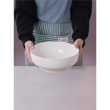 大海碗家用陶瓷釉下彩盛湯碗白色加厚可微波飯店特大號酸菜魚湯盆